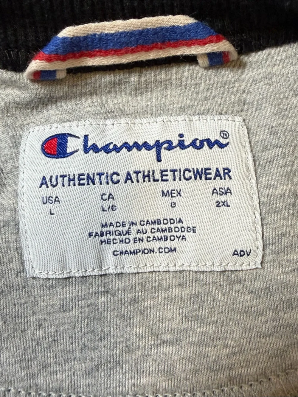 Champion Black Crewneck Sweatshirt with White Logo
